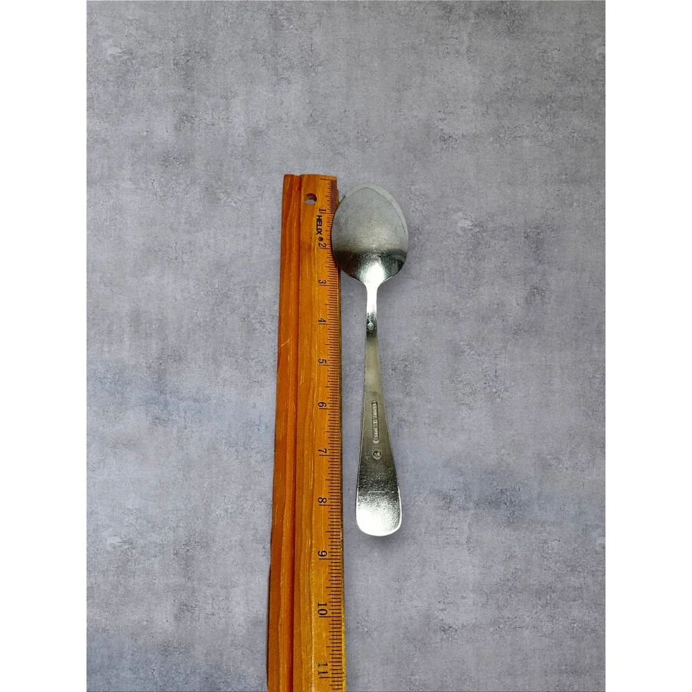 Brand Ware Large Serving Spoon Silver Tone Vintage Metal 8.5in Stainless
